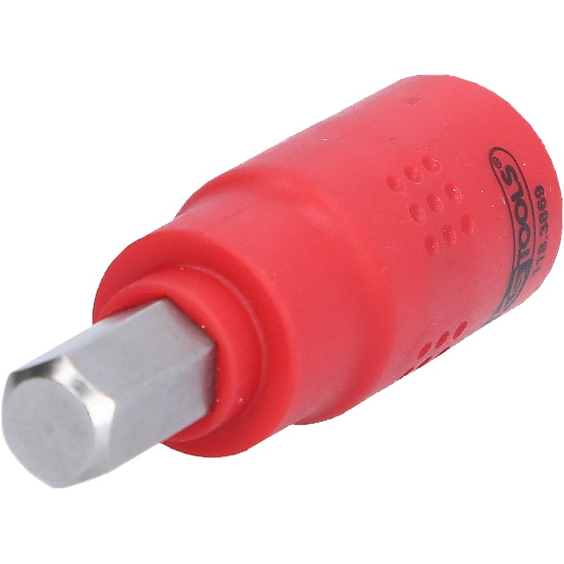 KS TOOLS Vaso con punta aislado de 3/8", hexgono interior, 10 mm, 60 mm de largo ( 118.3869 )