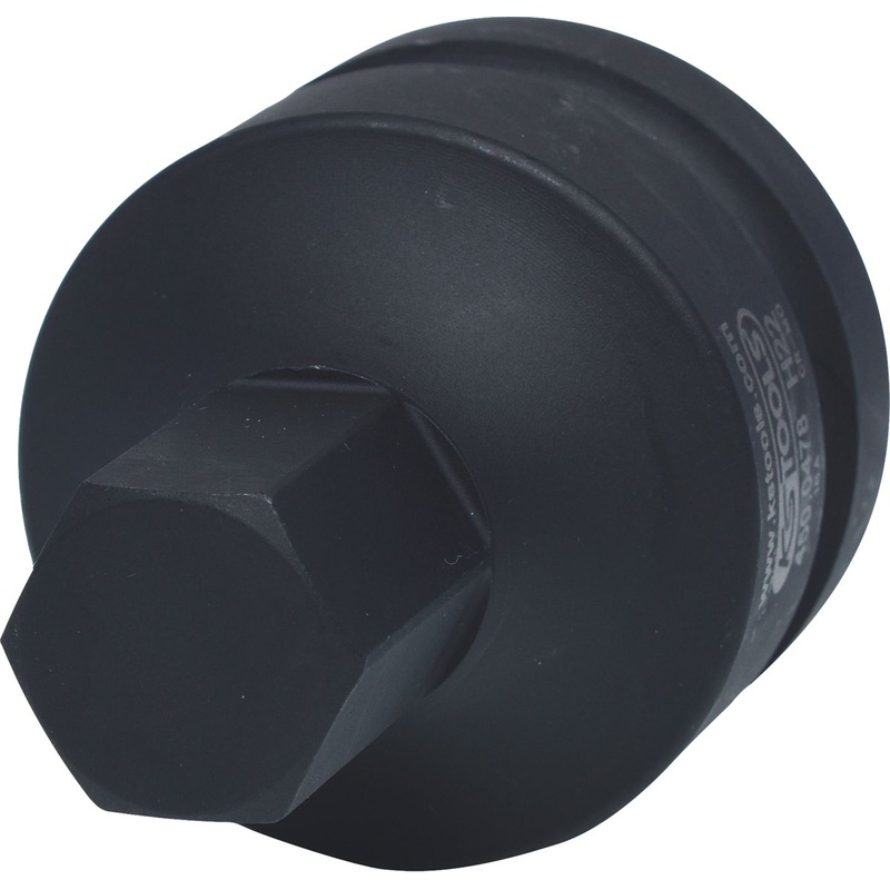 KS TOOLS Vaso con punta de impacto de 1", hexgono interior, corto, 22 mm ( 450.0478 )