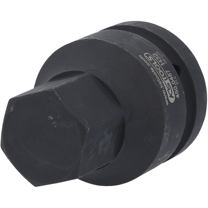 KS TOOLS Vaso con punta de impacto de 1", hexgono interior, corto, 32 mm ( 450.0487 )