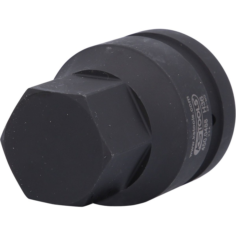 KS TOOLS Vaso con punta de impacto de 1", hexgono interior, corto, 36 mm ( 450.0488 )