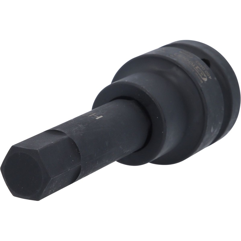 KS TOOLS Vaso con punta de impacto de 1", hexgono interior, largo, 22 mm ( 450.0493 )