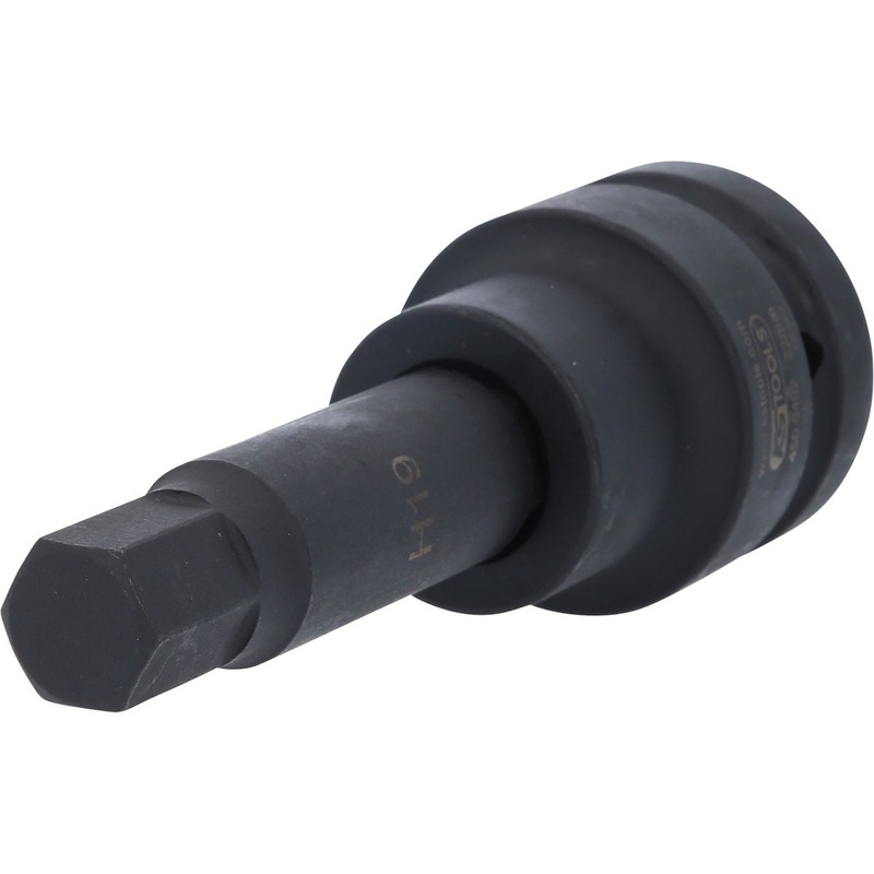 KS TOOLS Vaso con punta de potencia de 1", hexgono interior, largo, 19 mm ( 450.0492 )