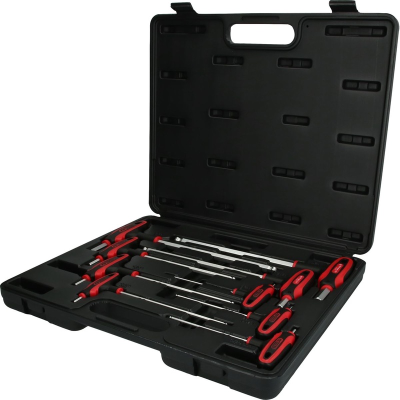 KS TOOLS Juego de llaves Allen de cabeza esfrica con mango en T, 9 piezas ( 151.8150 )
