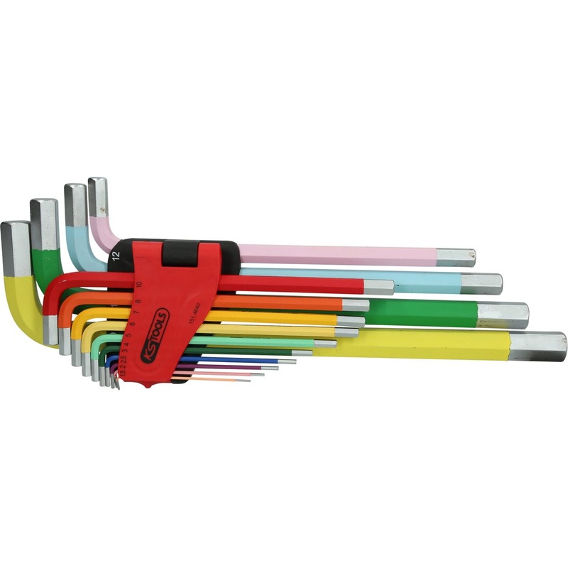 KS TOOLS Juego de llaves Allen, extra largas, 14 piezas ( 151.4640 )