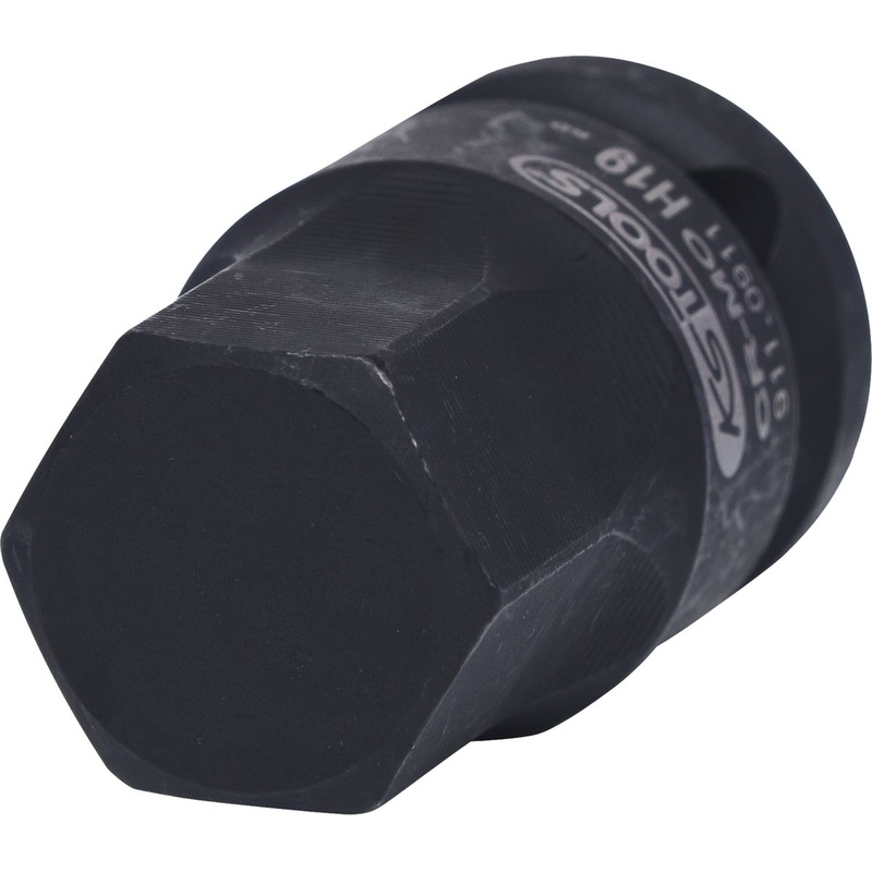 KS TOOLS Vaso con punta de impacto de 1/2", hexgono interior, corto, 19 mm ( 911.0911 )