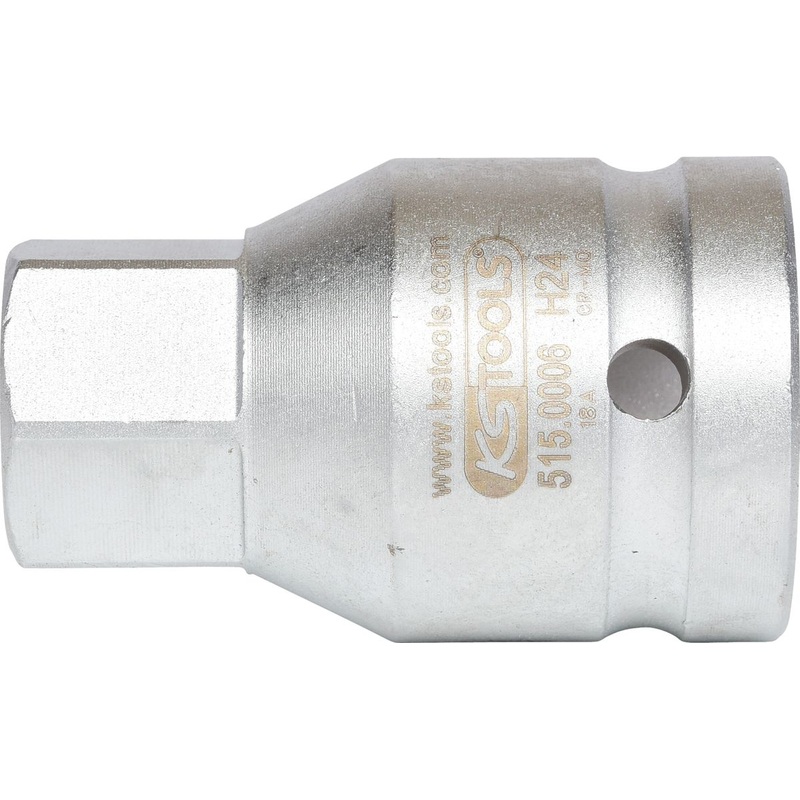 KS TOOLS Vaso con punta de impacto de 3/4", hexgono interior, corto, 24 mm ( 515.0006 )