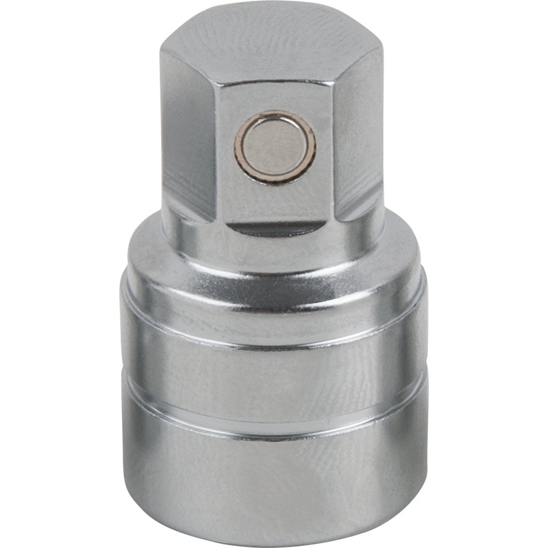 KS TOOLS Vaso con punta de servicio de aceite de 3/8" para tornillos con hexgono interior con imn, 14 mm (150.1444)