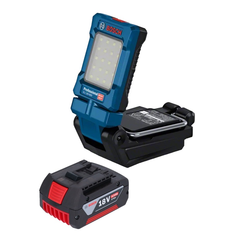 Bosch GLI 18V-800 Luz de batera profesional 18 V 800 lm + 1x batera 4,0 Ah - sin cargador