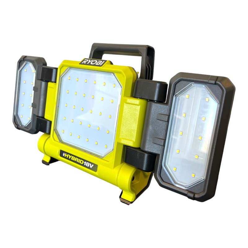 RYOBI RLPH18-115 Panel de luz LED hbrido 18 V 3000 lm + 1x batera 1,5 Ah + cargador