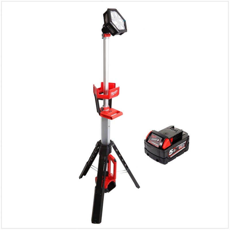 Foco de obra Milwaukee M18 SAL 501 batera 18V + 1x batera 5.0Ah - sin cargador