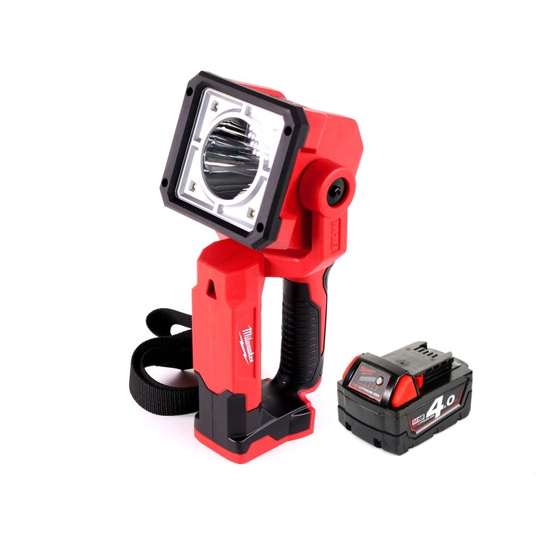 Foco LED de mano Milwaukee M18 SLED-401 con batera de 1250 lmenes + 1x batera de 4,0 Ah
