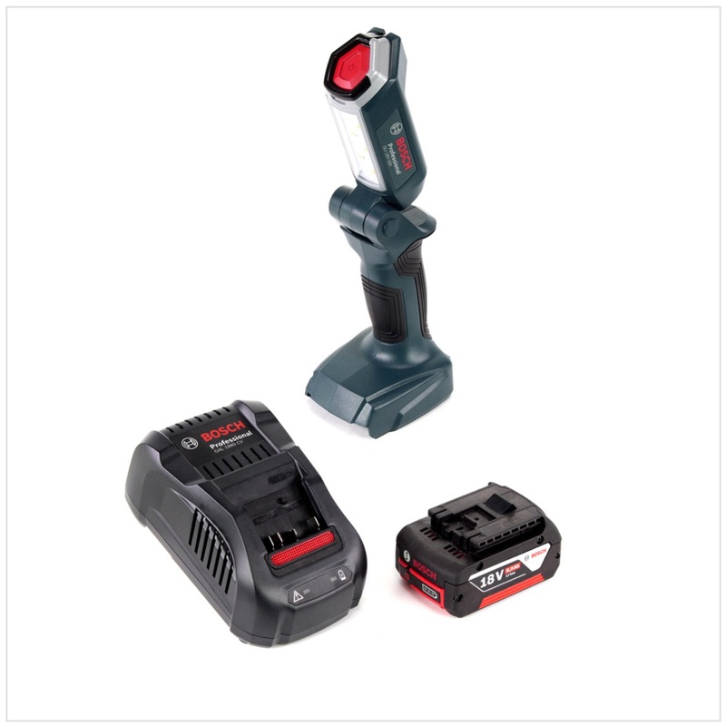 Lmpara de batera Bosch Professional GLI 18V-300 + 1x batera GBA 18 V 6,0 Ah + cargador GAL 1880