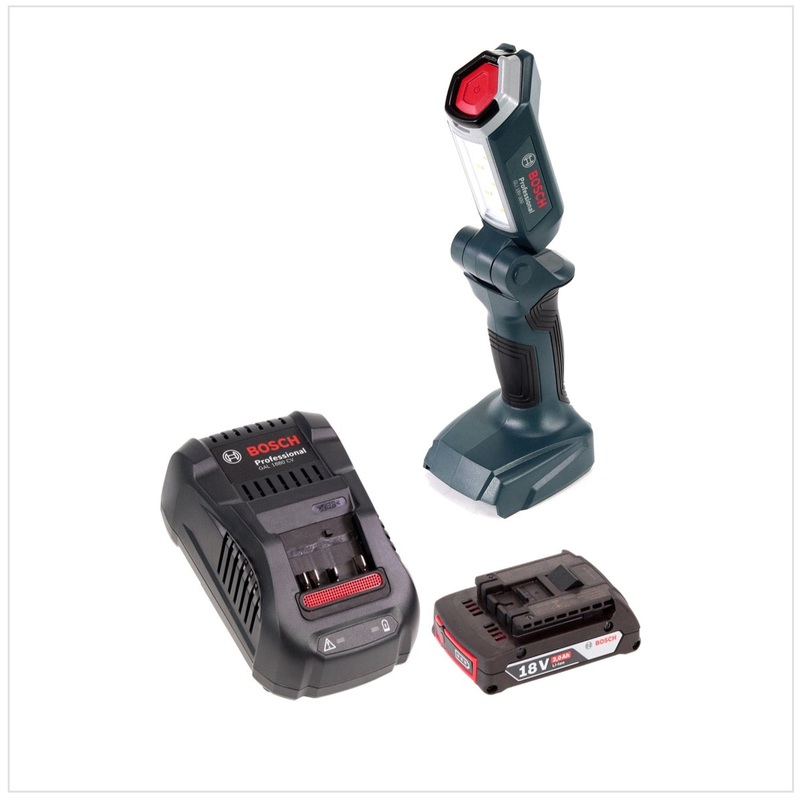Lmpara LED batera Bosch GLI 18V-300 18V 300lm + 1x batera 2,0 Ah + cargador
