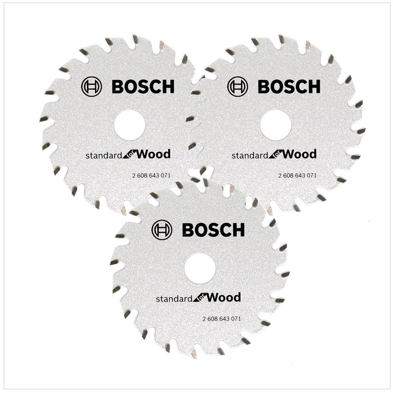 Bosch 3x hoja de sierra circular Optiline Wood ST WO H 85x15-20 85 mm 20 dientes (3x 2608643071)