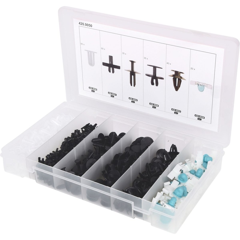 Juego de clips de fijacin KS TOOLS para BMW, 290 piezas ( 420.0050 )