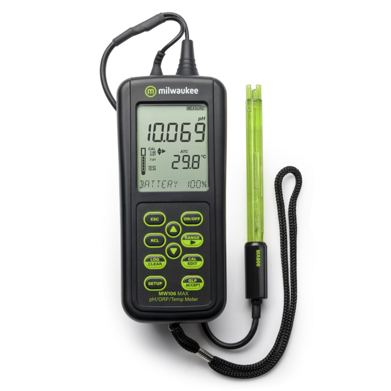 MW106 MAX Waterproof pH/ORP/Temp Data Logger