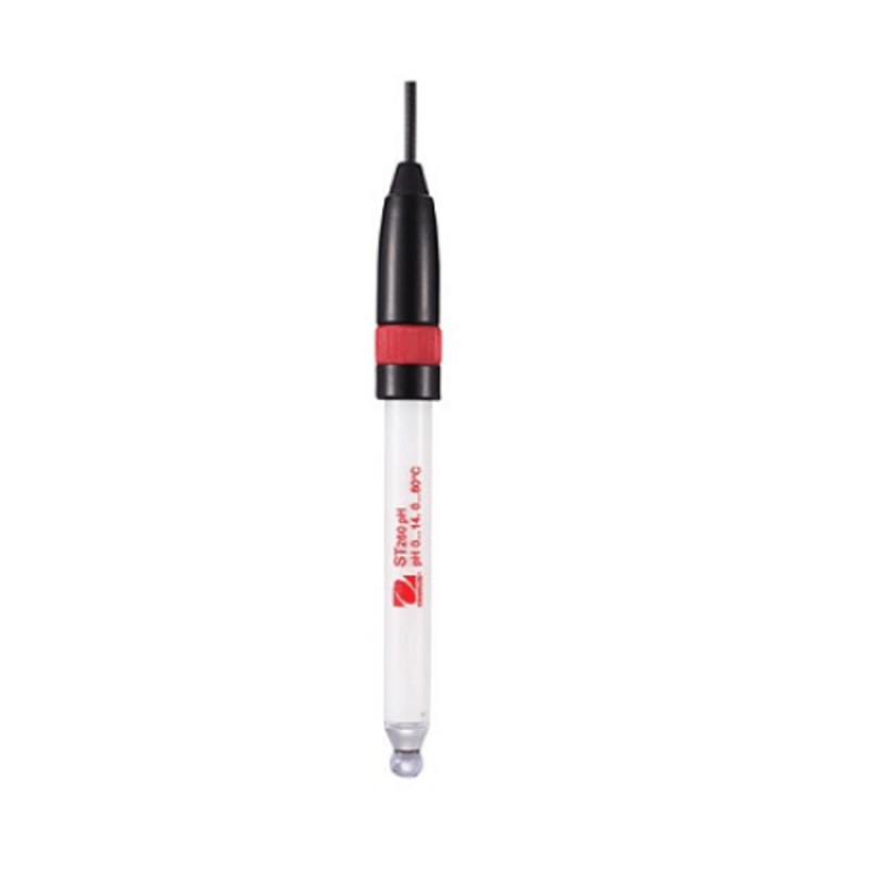 pH Electrode (Glass, Refillable) With Temperature Sensor