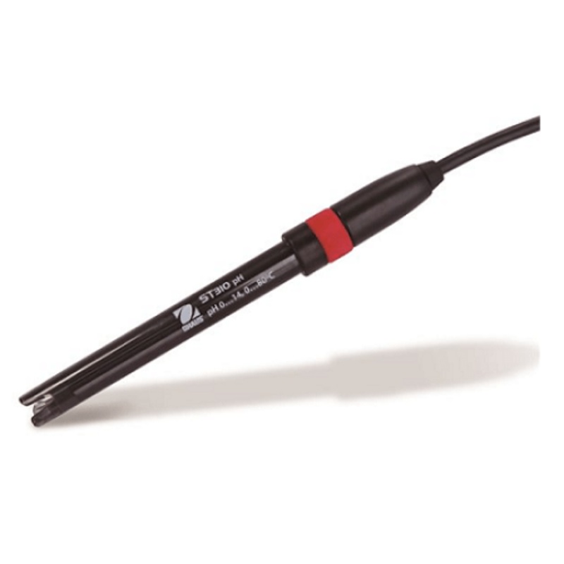 Ph Electrode (Plastic, Refillable) With Temperature Sensor