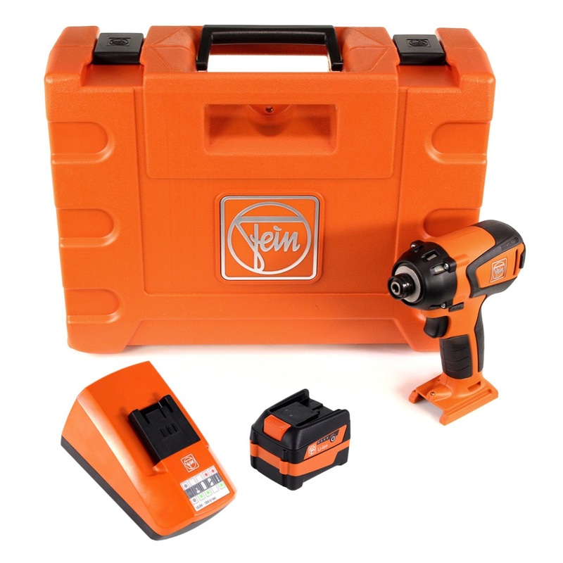 Atornillador de impacto a batera FEIN ASCD 12-150 W4 Select Li-Ion sin escobillas + 1x batera 6,0 Ah + cargador en maletn de herramientas