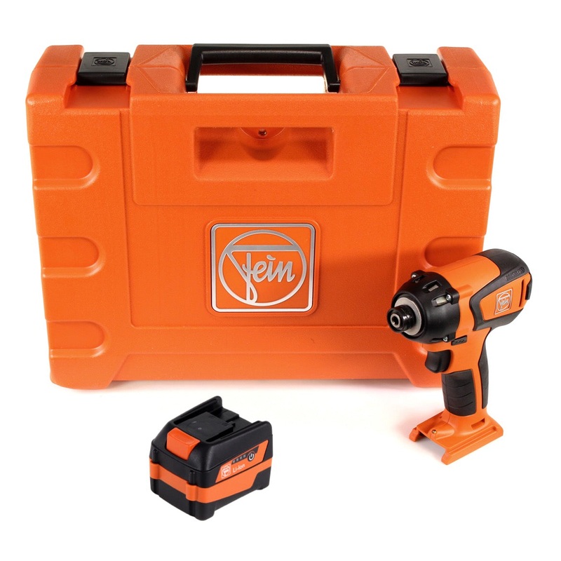 Atornillador de impacto a batera FEIN ASCD 12-150 W4 Select Li-Ion sin escobillas + 1x batera 6,0 Ah en maletn de herramientas - sin cargador