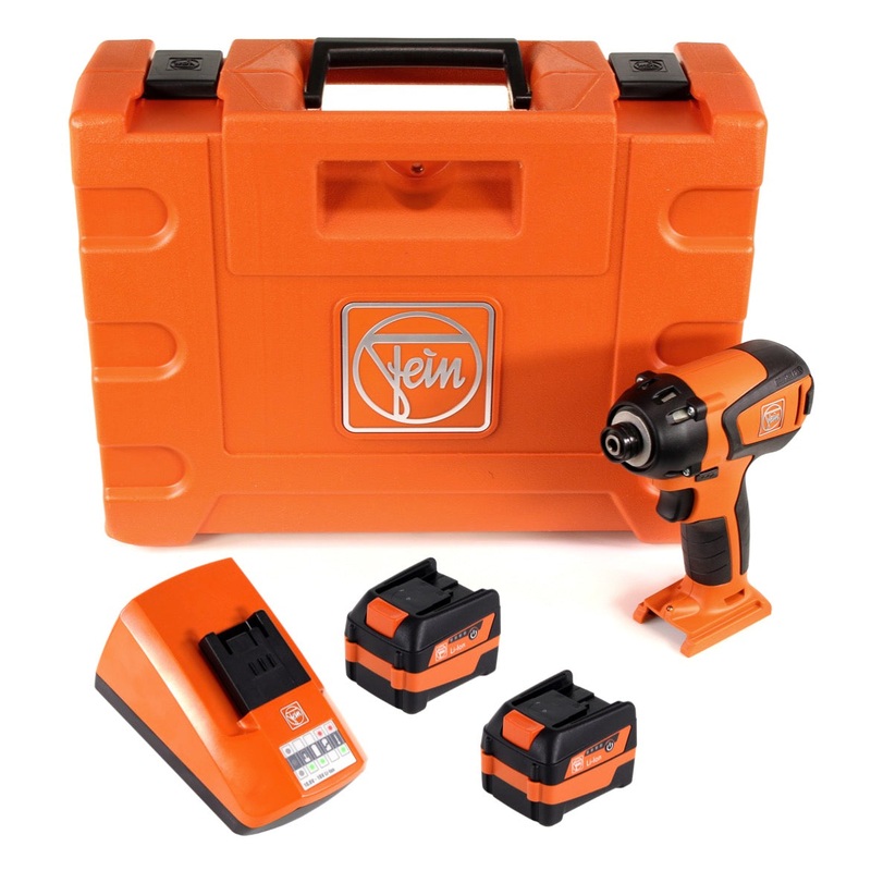 Atornillador de impacto a batera FEIN ASCD 12-150 W4 Select Li-Ion sin escobillas + 2 bateras de 6,0 Ah + cargador en maletn de herramientas