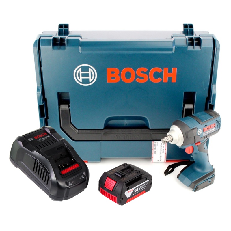 Atornillador de impacto inalmbrico Bosch GDS 18 V-EC 250 18V 250Nm sin escobillas + 1x batera 3.0Ah + cargador + L-Boxx