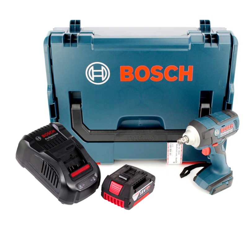 Atornillador de impacto inalmbrico Bosch GDS 18 V-EC 250 18V 250Nm sin escobillas + 1x batera 5,0Ah + cargador + L-Boxx