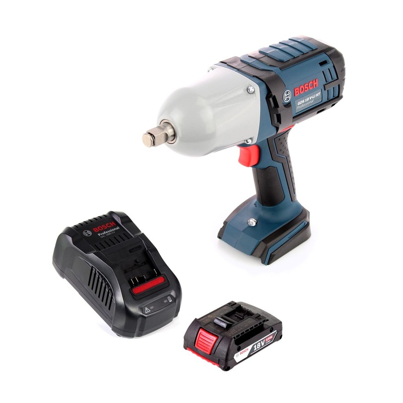 Atornillador de impacto inalmbrico Bosch GDS 18 V-LI HT 18V 650 Nm 1/2" + 1x batera 2.0Ah + cargador
