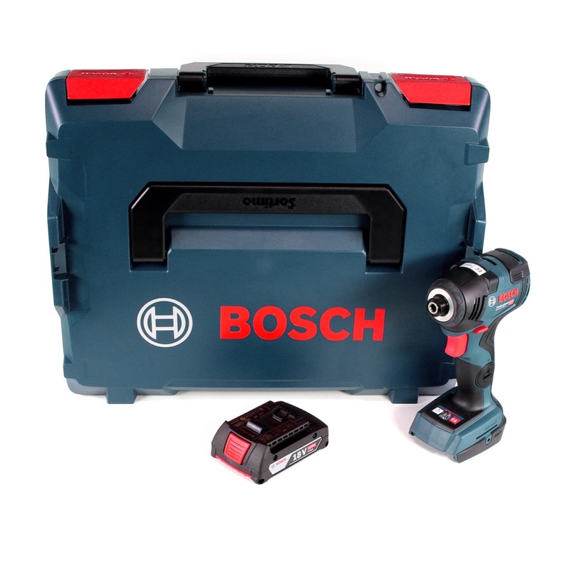 Bosch GDR 18V-160 llave de impacto rotativa a batera 18V 160Nm +1x batera 2.0Ah + L-Boxx - sin cargador