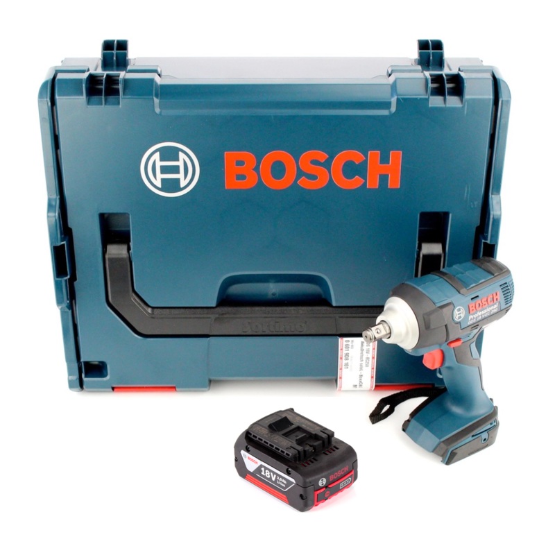 Bosch GDS 18 V-EC 250 atornillador de impacto inalmbrico 18V 250Nm sin escobillas + 1x batera 3.0Ah + L-Boxx - sin cargador