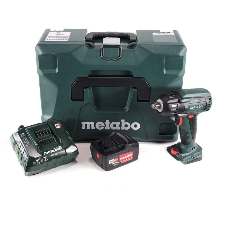 Metabo SSW 18 LTX 400 BL Atornillador de impacto a batera 18 V 400 Nm 1/2" sin escobillas + 1x batera 5,2 Ah + cargador + metaBOX