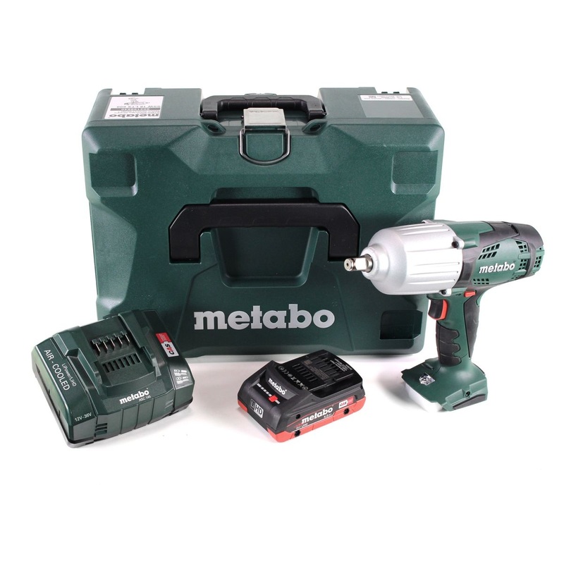 Metabo SSW 18 LTX 600 Atornillador de impacto a batera 18 V 600 Nm 1/2" + 1x batera LiHD 4,0 Ah + cargador + MetaLoc