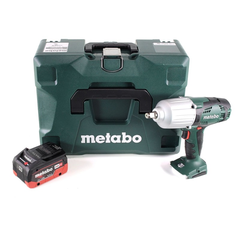 Metabo SSW 18 LTX 600 Atornillador de impacto a batera 18 V 600 Nm 1/2" + 1x batera LiHD 5,5 Ah + MetaLoc - sin cargador