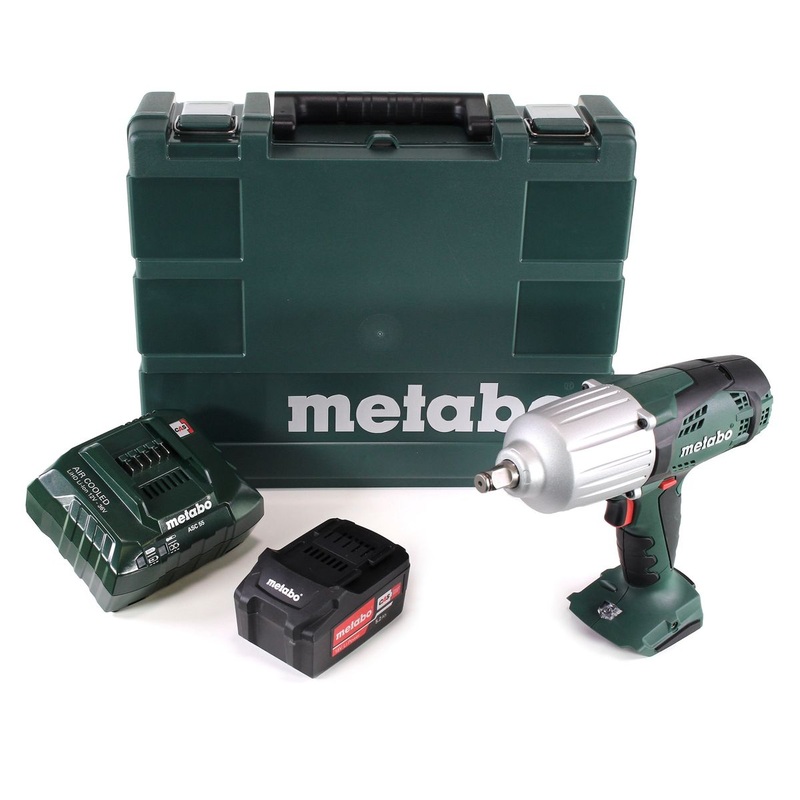 Metabo SSW 18 LTX 600 llave de impacto a batera 18V 600Nm 1/2" + 1x batera 5,2Ah + cargador + maletn