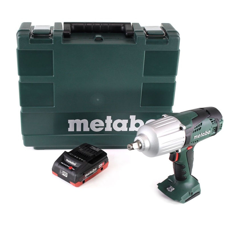 Metabo SSW 18 LTX 600 llave de impacto a batera 18V 600Nm 1/2" + 1x batera LIHD 4.0Ah + maletn - sin cargador