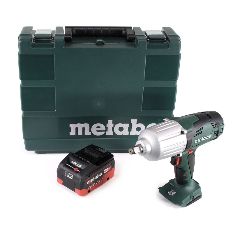 Metabo SSW 18 LTX 600 llave de impacto a batera 18V 600Nm 1/2" + 1x batera LIHD 5,5Ah + maletn - sin cargador