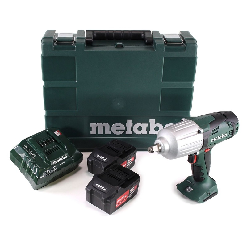 Metabo SSW 18 LTX 600 llave de impacto a batera 18V (602198650) 600Nm 1/2" + 2x batera 5,2Ah + cargador + maletn