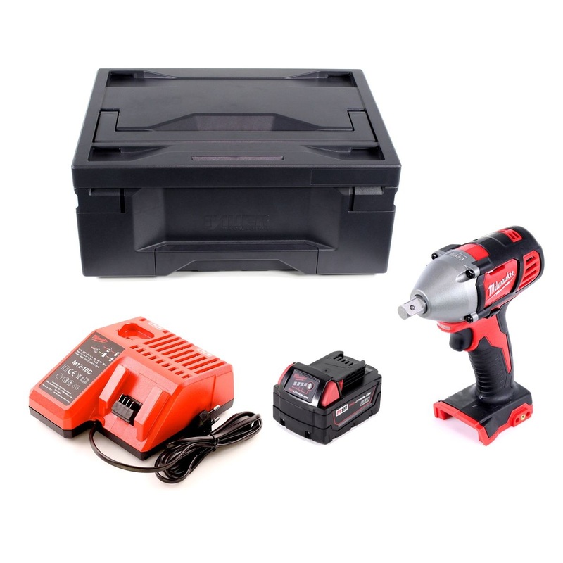 Milwaukee M18 BIW12-301M Atornillador de impacto inalmbrico 18V 240Nm 1/2" + 1x batera 3.0Ah + cargador + M-Box