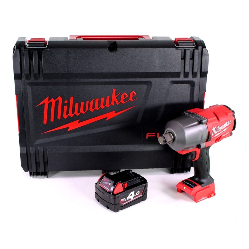 Milwaukee M18 ONEFHIWF34 401 llave de impacto inalmbrica 3/4" 18V 1627Nm + 1x batera 4.0Ah + caja HD - sin cargador