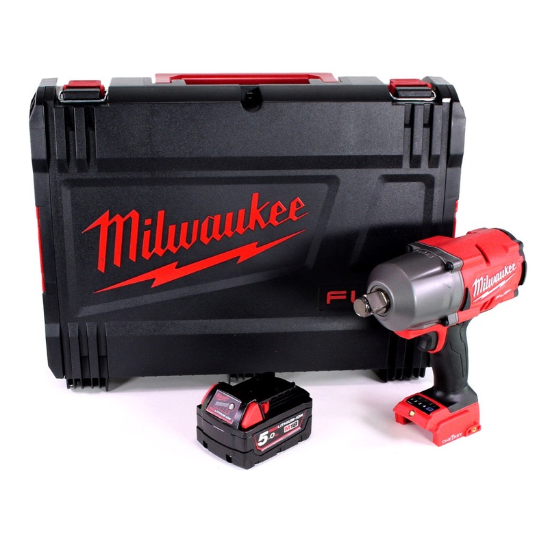 Milwaukee M18 ONEFHIWF34 501 llave de impacto inalmbrica 3/4" 18V 1627Nm + 1x batera 5.0Ah + caja HD - sin cargador