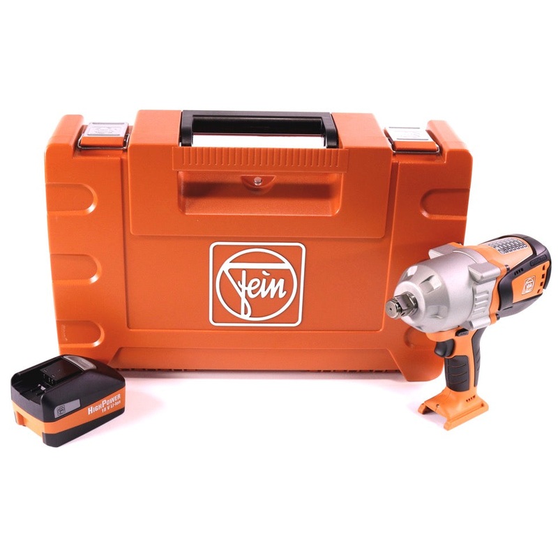Atornillador de impacto a batera FEIN ASCD 18-1000 W34 18 V 1050 Nm 3/4" sin escobillas + 1x batera 5,2 Ah + maletn - sin cargador