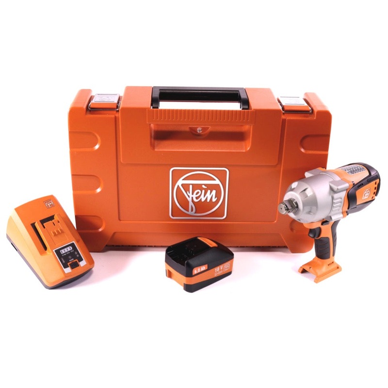 Atornillador de impacto a batera FEIN ASCD 18-1000 W34 18 V 1050 Nm 3/4" sin escobillas + 1x batera 6,0 Ah + cargador + maletn