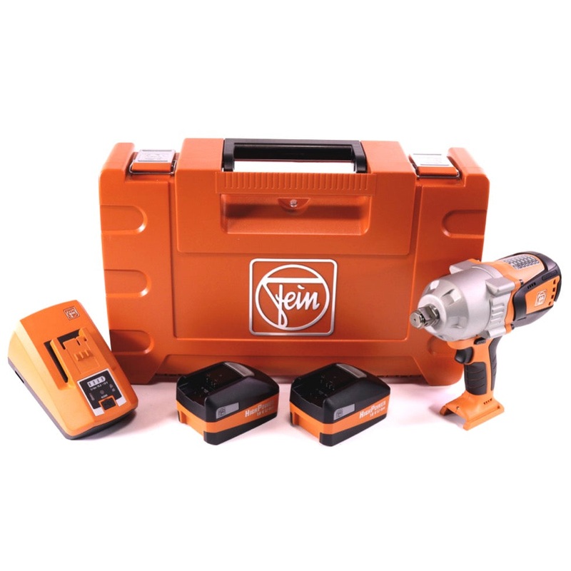 Atornillador de impacto a batera FEIN ASCD 18-1000 W34 18 V 1050 Nm 3/4" sin escobillas + 2x bateras 5,2 Ah + cargador + maletn