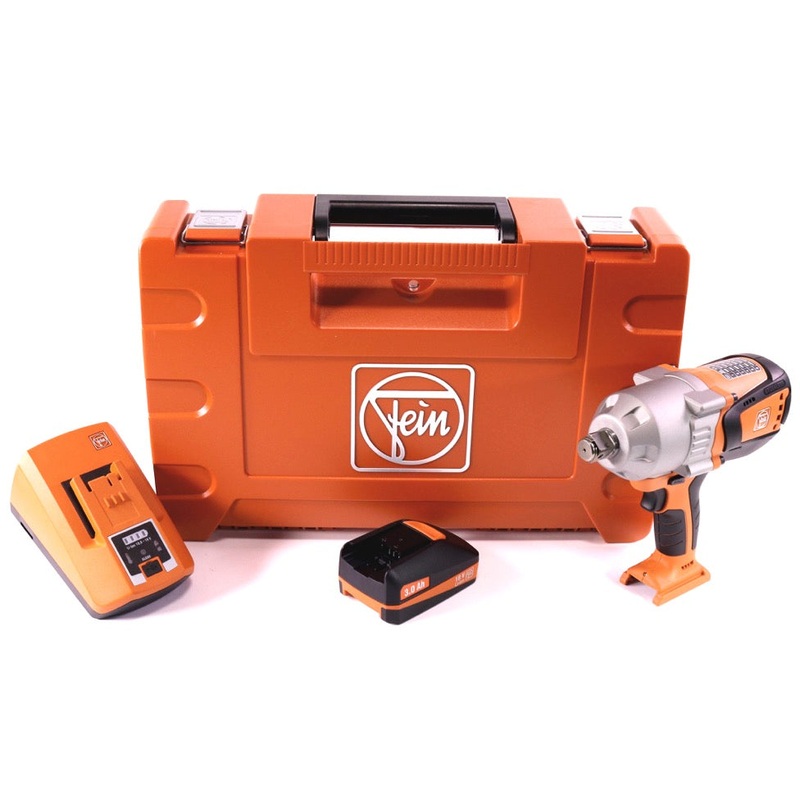 Atornillador de impacto a batera FEIN ASCD 18-1000 W34 C 18 V 1050 Nm 3/4" sin escobillas + 1x batera 3,0 Ah + cargador + maletn
