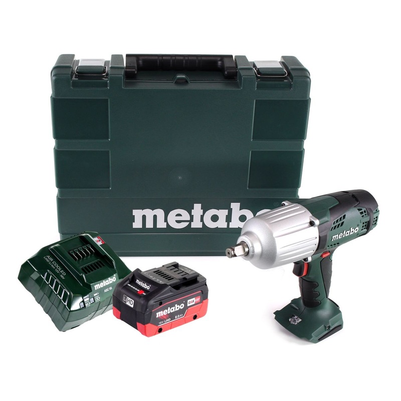 Metabo SSW 18 LTX 600 atornillador de impacto a batera 18 V 600 Nm 1/2" + 1x batera 8,0 Ah + cargador + maletn