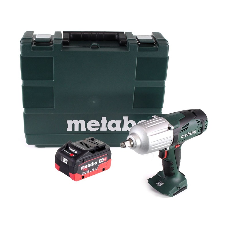 Metabo SSW 18 LTX 600 llave de impacto a batera 18 V 600 Nm 1/2" + 1x batera 8,0 Ah + maletn - sin cargador