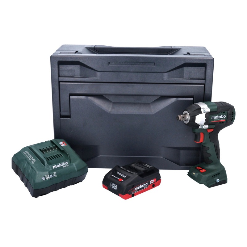 Metabo SSW 18 LT 300 BL Atornillador de impacto a batera 18 V 300 Nm 1/2" sin escobillas + 1x batera 4,0 Ah + cargador + metaCASE