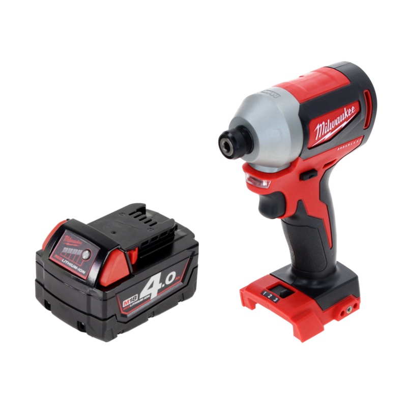 Milwaukee M18 BLID2-401 llave de impacto inalmbrica 18 V 180 Nm 1/4" sin escobillas + 1x batera 4,0 Ah - sin cargador