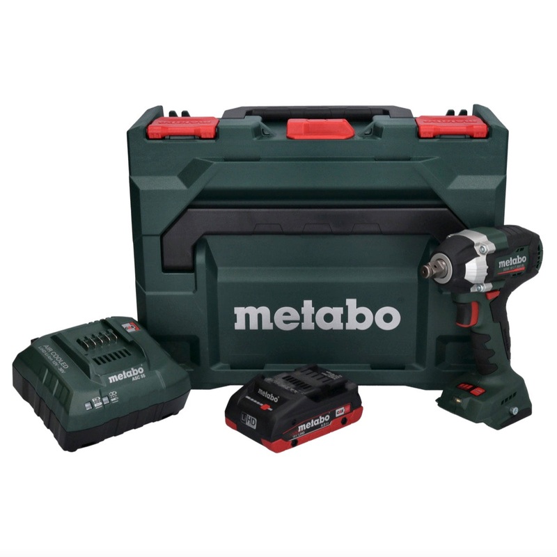 Metabo SSW 18 LT 300 BL Atornillador de impacto a batera 18 V 300 Nm sin escobillas + 1x batera 4,0 Ah + cargador + metaBOX