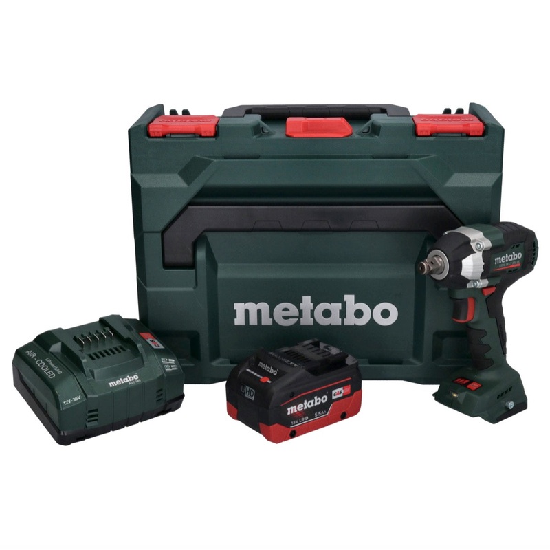 Metabo SSW 18 LT 300 BL Atornillador de impacto a batera 18 V 300 Nm sin escobillas + 1x batera 5,5 Ah + cargador + metaBOX